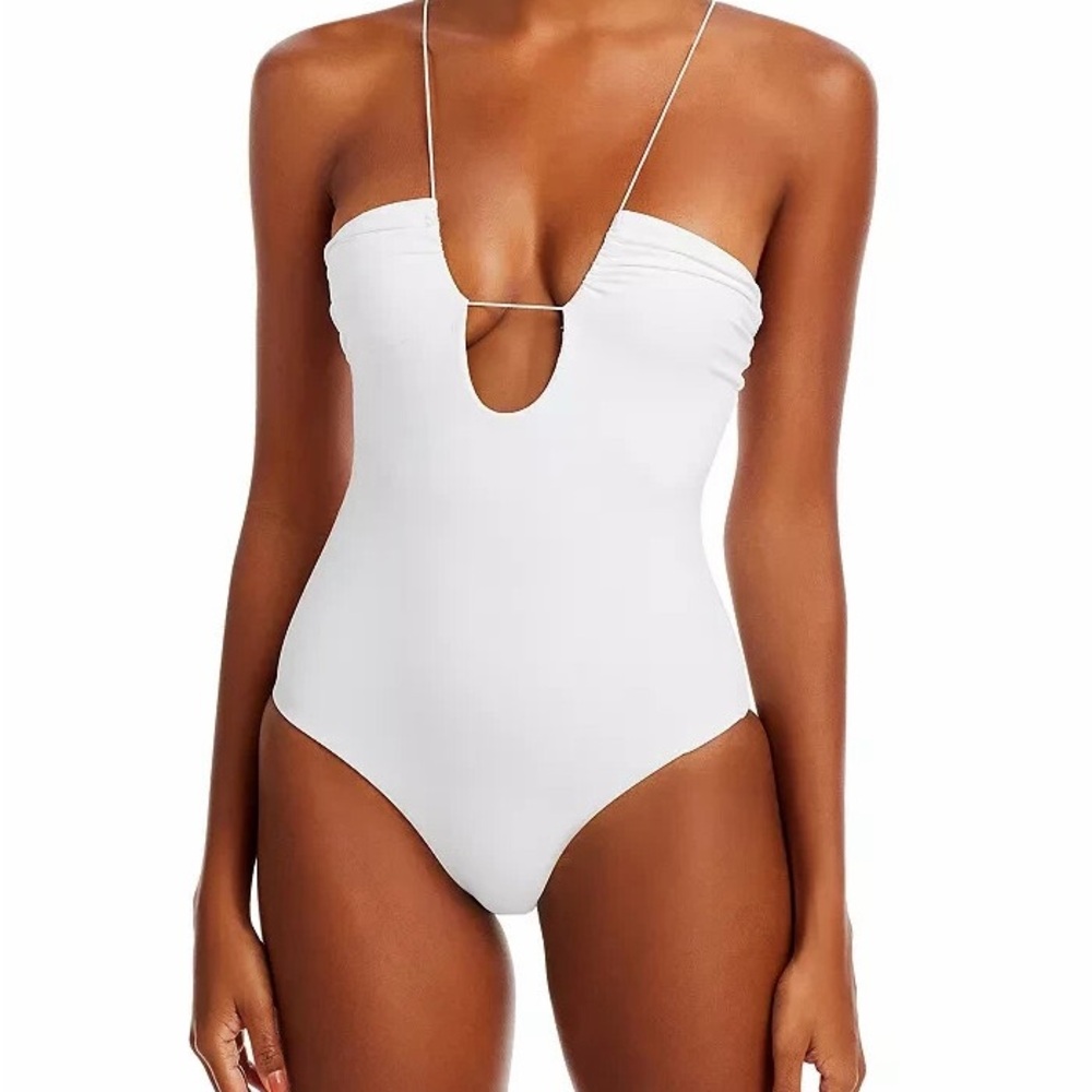 Jade Swim Women’s White Micro Naomi Swimsuit Size S